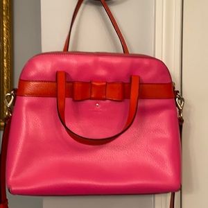 Kate Spade pink and orange cross-body